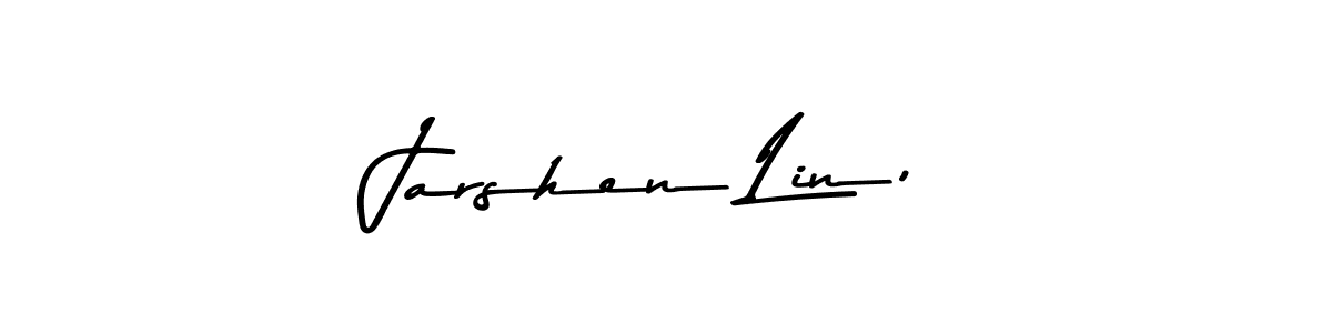 Asem Kandis PERSONAL USE is a professional signature style that is perfect for those who want to add a touch of class to their signature. It is also a great choice for those who want to make their signature more unique. Get Jarshen Lin, name to fancy signature for free. Jarshen Lin, signature style 9 images and pictures png