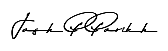 Use a signature maker to create a handwritten signature online. With this signature software, you can design (Asem Kandis PERSONAL USE) your own signature for name Jash P Parikh. Jash P Parikh signature style 9 images and pictures png