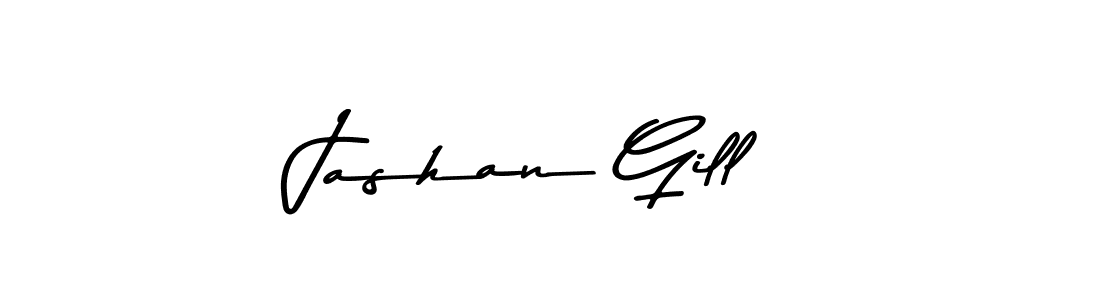 Use a signature maker to create a handwritten signature online. With this signature software, you can design (Asem Kandis PERSONAL USE) your own signature for name Jashan Gill. Jashan Gill signature style 9 images and pictures png