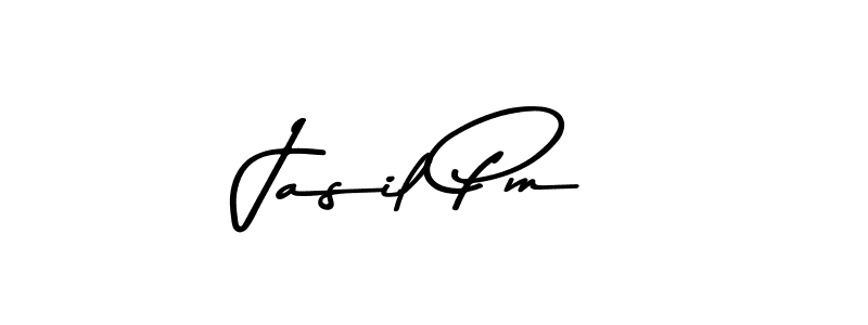 Similarly Asem Kandis PERSONAL USE is the best handwritten signature design. Signature creator online .You can use it as an online autograph creator for name Jasil Pm. Jasil Pm signature style 9 images and pictures png