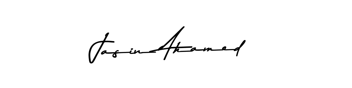 Design your own signature with our free online signature maker. With this signature software, you can create a handwritten (Asem Kandis PERSONAL USE) signature for name Jasin Ahamed. Jasin Ahamed signature style 9 images and pictures png