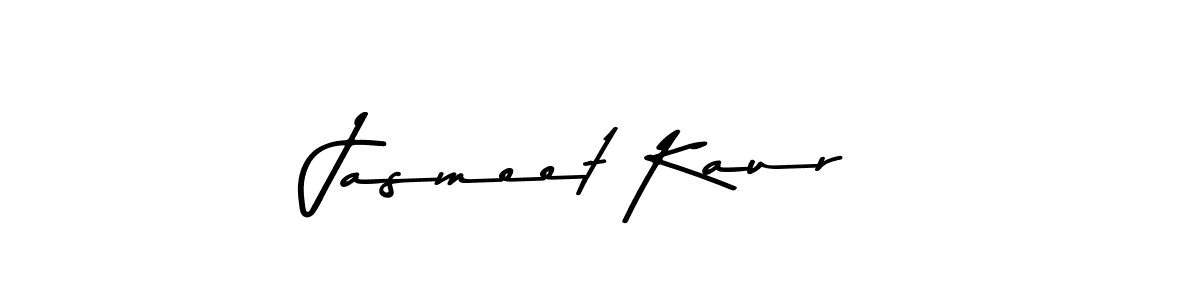 How to make Jasmeet Kaur name signature. Use Asem Kandis PERSONAL USE style for creating short signs online. This is the latest handwritten sign. Jasmeet Kaur signature style 9 images and pictures png