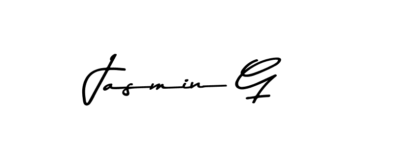 Use a signature maker to create a handwritten signature online. With this signature software, you can design (Asem Kandis PERSONAL USE) your own signature for name Jasmin G. Jasmin G signature style 9 images and pictures png