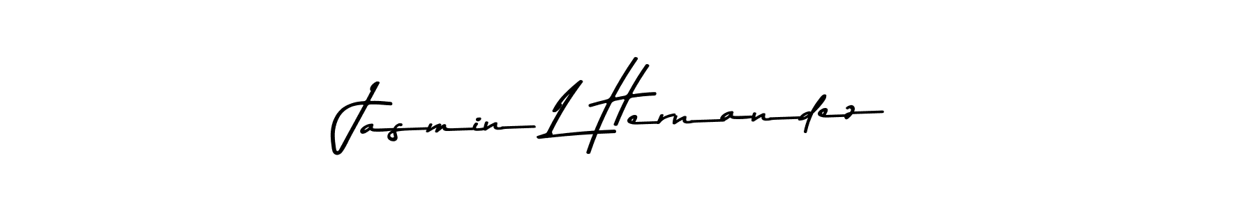 Make a beautiful signature design for name Jasmin L Hernandez. With this signature (Asem Kandis PERSONAL USE) style, you can create a handwritten signature for free. Jasmin L Hernandez signature style 9 images and pictures png