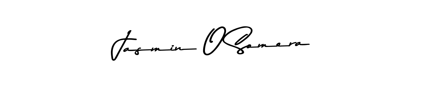 Also You can easily find your signature by using the search form. We will create Jasmin O Somera name handwritten signature images for you free of cost using Asem Kandis PERSONAL USE sign style. Jasmin O Somera signature style 9 images and pictures png