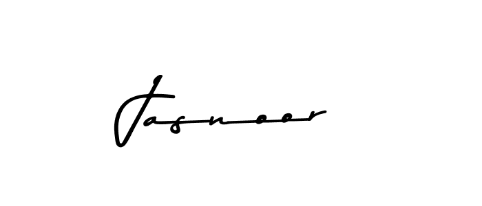 Design your own signature with our free online signature maker. With this signature software, you can create a handwritten (Asem Kandis PERSONAL USE) signature for name Jasnoor. Jasnoor signature style 9 images and pictures png