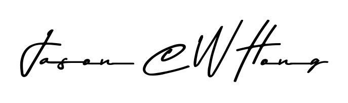 Master the art of signing with Jason C W Hong written in fluent Asem Kandis PERSONAL USE script. A great template to practice and refine your handwriting. Jason C W Hong signature style 9 images and pictures png