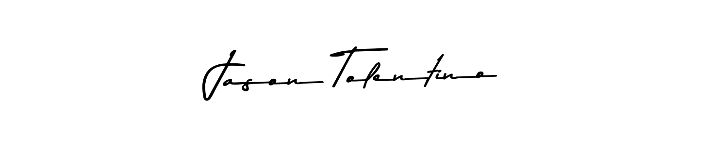 Jason Tolentino stylish signature style. Best Handwritten Sign (Asem Kandis PERSONAL USE) for my name. Handwritten Signature Collection Ideas for my name Jason Tolentino. Jason Tolentino signature style 9 images and pictures png