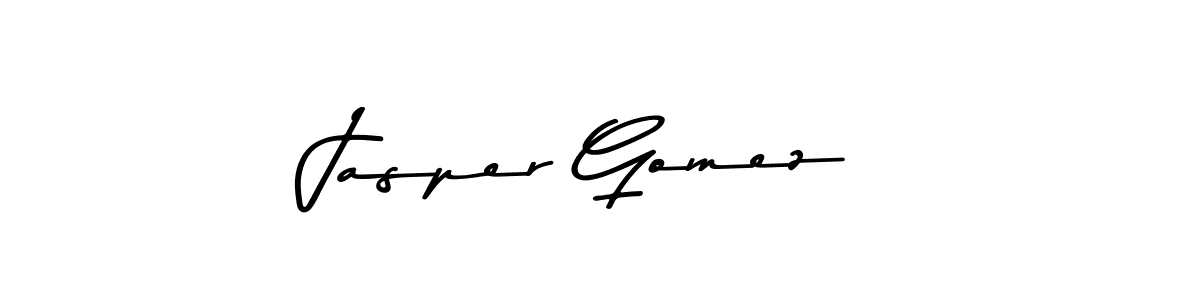 How to make Jasper Gomez name signature. Use Asem Kandis PERSONAL USE style for creating short signs online. This is the latest handwritten sign. Jasper Gomez signature style 9 images and pictures png