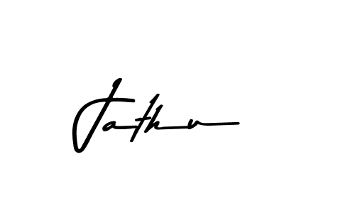 How to make Jathu name signature. Use Asem Kandis PERSONAL USE style for creating short signs online. This is the latest handwritten sign. Jathu signature style 9 images and pictures png