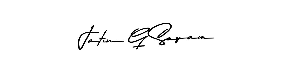 How to make Jatin G Soyam signature? Asem Kandis PERSONAL USE is a professional autograph style. Create handwritten signature for Jatin G Soyam name. Jatin G Soyam signature style 9 images and pictures png