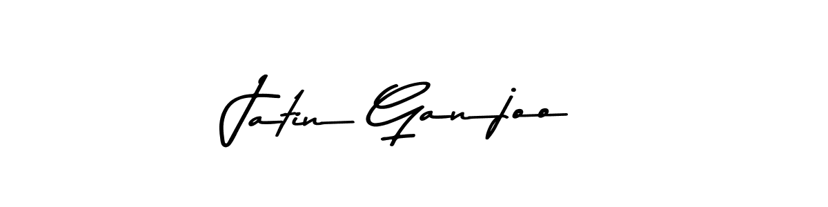 Create a beautiful signature design for name Jatin Ganjoo. With this signature (Asem Kandis PERSONAL USE) fonts, you can make a handwritten signature for free. Jatin Ganjoo signature style 9 images and pictures png