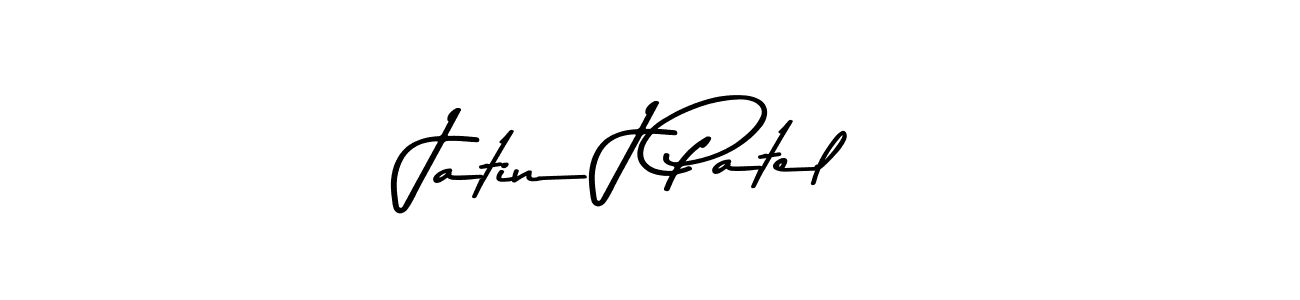 Create a beautiful signature design for name Jatin J Patel. With this signature (Asem Kandis PERSONAL USE) fonts, you can make a handwritten signature for free. Jatin J Patel signature style 9 images and pictures png