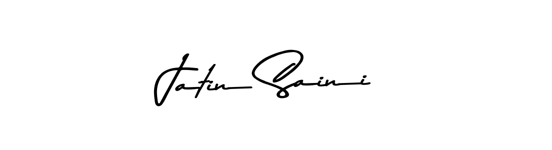 How to make Jatin Saini name signature. Use Asem Kandis PERSONAL USE style for creating short signs online. This is the latest handwritten sign. Jatin Saini signature style 9 images and pictures png