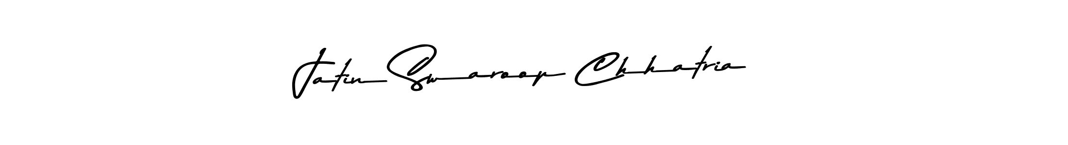 Make a beautiful signature design for name Jatin Swaroop Chhatria. With this signature (Asem Kandis PERSONAL USE) style, you can create a handwritten signature for free. Jatin Swaroop Chhatria signature style 9 images and pictures png