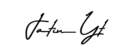 Make your name Jatin Yt memorable on every contract using Asem Kandis PERSONAL USE autograph style. Instant transparent background export available. Jatin Yt signature style 9 images and pictures png