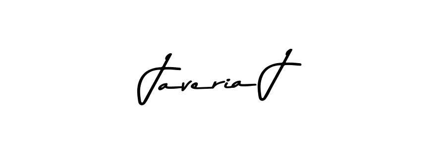 How to make Javeria J name signature. Use Asem Kandis PERSONAL USE style for creating short signs online. This is the latest handwritten sign. Javeria J signature style 9 images and pictures png
