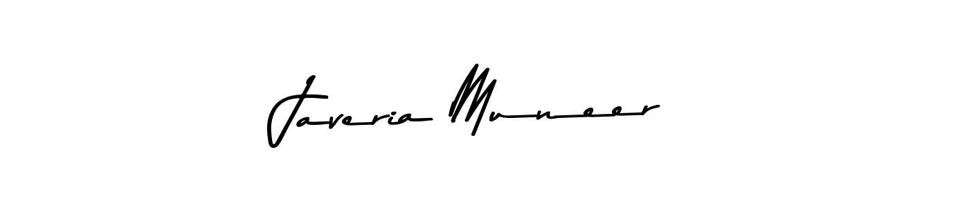 Also we have Javeria Muneer name is the best signature style. Create professional handwritten signature collection using Asem Kandis PERSONAL USE autograph style. Javeria Muneer signature style 9 images and pictures png
