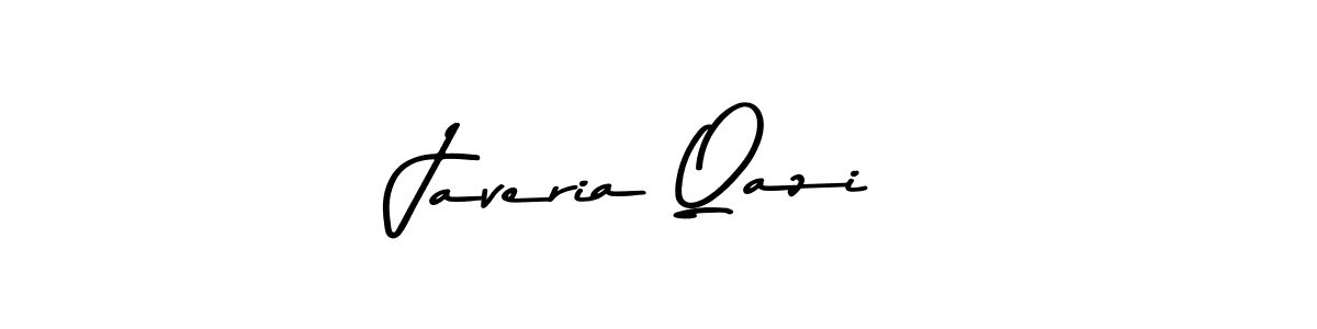 Make a beautiful signature design for name Javeria Qazi. With this signature (Asem Kandis PERSONAL USE) style, you can create a handwritten signature for free. Javeria Qazi signature style 9 images and pictures png