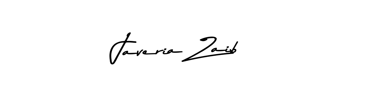 How to make Javeria Zaib name signature. Use Asem Kandis PERSONAL USE style for creating short signs online. This is the latest handwritten sign. Javeria Zaib signature style 9 images and pictures png