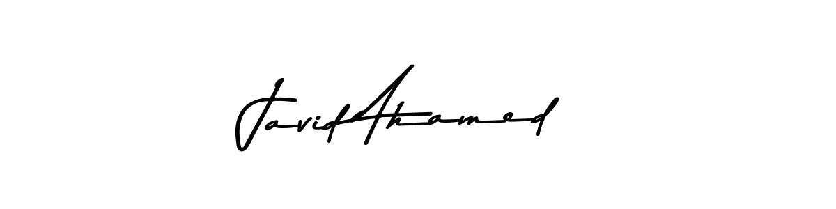 The best way (Asem Kandis PERSONAL USE) to make a short signature is to pick only two or three words in your name. The name Javid Ahamed include a total of six letters. For converting this name. Javid Ahamed signature style 9 images and pictures png