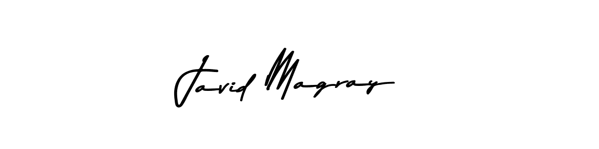 How to make Javid Magray name signature. Use Asem Kandis PERSONAL USE style for creating short signs online. This is the latest handwritten sign. Javid Magray signature style 9 images and pictures png