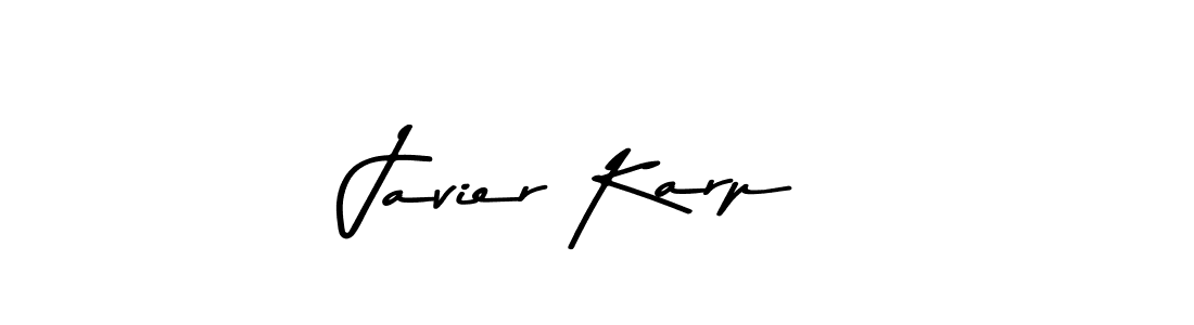 Create a beautiful signature design for name Javier Karp. With this signature (Asem Kandis PERSONAL USE) fonts, you can make a handwritten signature for free. Javier Karp signature style 9 images and pictures png