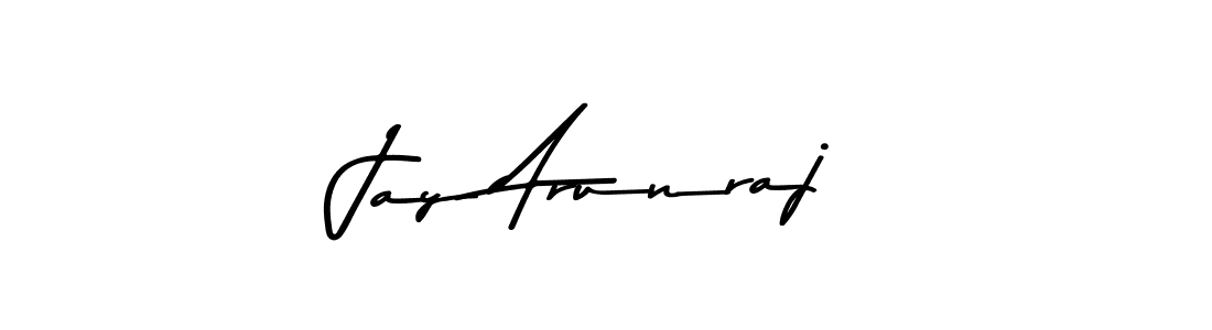 How to make Jay Arunraj name signature. Use Asem Kandis PERSONAL USE style for creating short signs online. This is the latest handwritten sign. Jay Arunraj signature style 9 images and pictures png