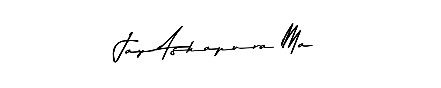The best way (Asem Kandis PERSONAL USE) to make a short signature is to pick only two or three words in your name. The name Jay Ashapura Ma include a total of six letters. For converting this name. Jay Ashapura Ma signature style 9 images and pictures png