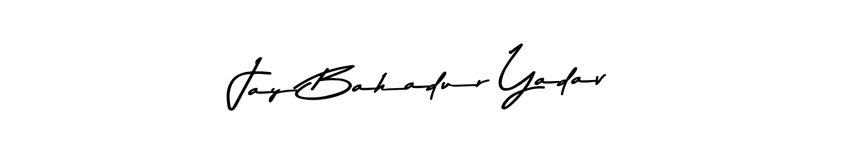 How to make Jay Bahadur Yadav name signature. Use Asem Kandis PERSONAL USE style for creating short signs online. This is the latest handwritten sign. Jay Bahadur Yadav signature style 9 images and pictures png