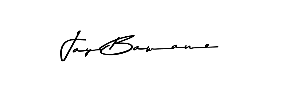 How to make Jay Bawane name signature. Use Asem Kandis PERSONAL USE style for creating short signs online. This is the latest handwritten sign. Jay Bawane signature style 9 images and pictures png