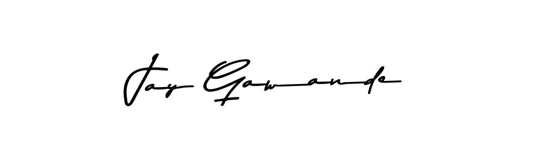 How to make Jay Gawande signature? Asem Kandis PERSONAL USE is a professional autograph style. Create handwritten signature for Jay Gawande name. Jay Gawande signature style 9 images and pictures png