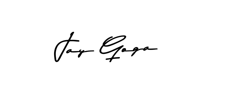 Use a signature maker to create a handwritten signature online. With this signature software, you can design (Asem Kandis PERSONAL USE) your own signature for name Jay Goga. Jay Goga signature style 9 images and pictures png