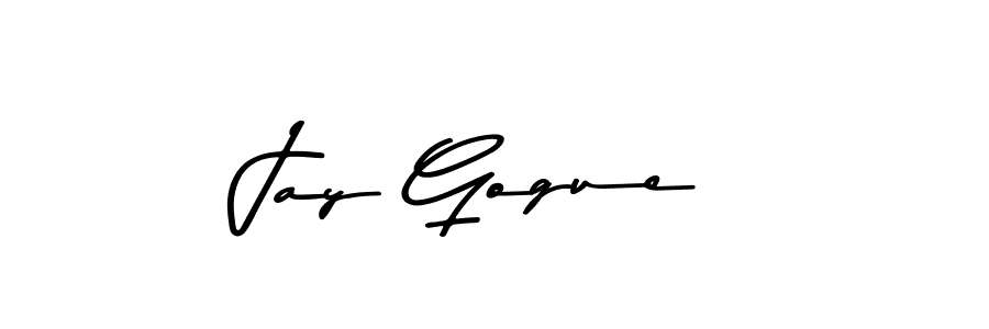 Create a beautiful signature design for name Jay Gogue. With this signature (Asem Kandis PERSONAL USE) fonts, you can make a handwritten signature for free. Jay Gogue signature style 9 images and pictures png