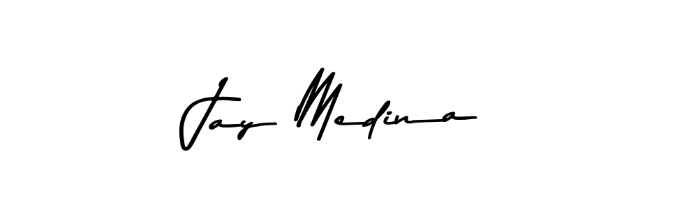 Make a beautiful signature design for name Jay Medina. With this signature (Asem Kandis PERSONAL USE) style, you can create a handwritten signature for free. Jay Medina signature style 9 images and pictures png