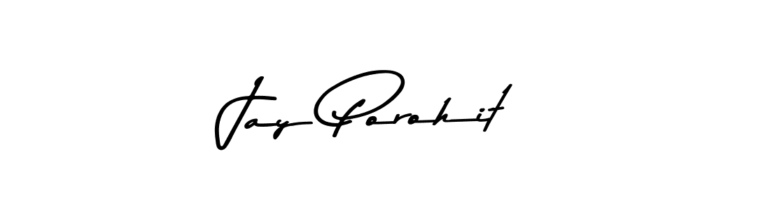 How to make Jay Porohit name signature. Use Asem Kandis PERSONAL USE style for creating short signs online. This is the latest handwritten sign. Jay Porohit signature style 9 images and pictures png