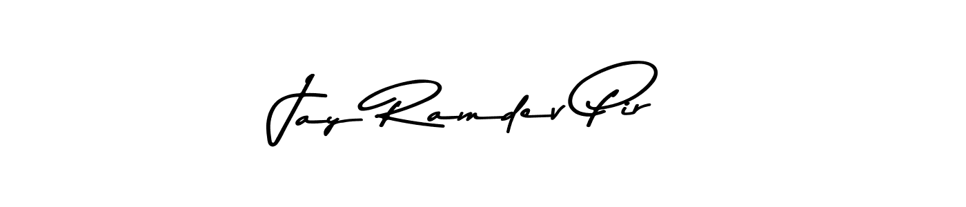 Create a beautiful signature design for name Jay Ramdev Pir. With this signature (Asem Kandis PERSONAL USE) fonts, you can make a handwritten signature for free. Jay Ramdev Pir signature style 9 images and pictures png