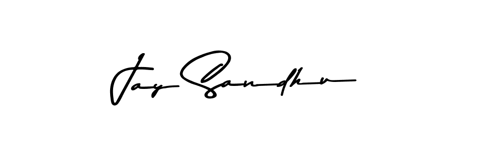 How to make Jay Sandhu name signature. Use Asem Kandis PERSONAL USE style for creating short signs online. This is the latest handwritten sign. Jay Sandhu signature style 9 images and pictures png