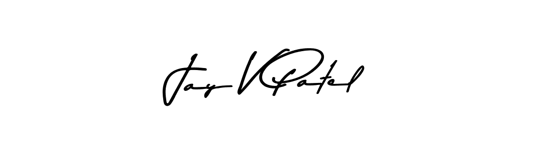 Use a signature maker to create a handwritten signature online. With this signature software, you can design (Asem Kandis PERSONAL USE) your own signature for name Jay V Patel. Jay V Patel signature style 9 images and pictures png