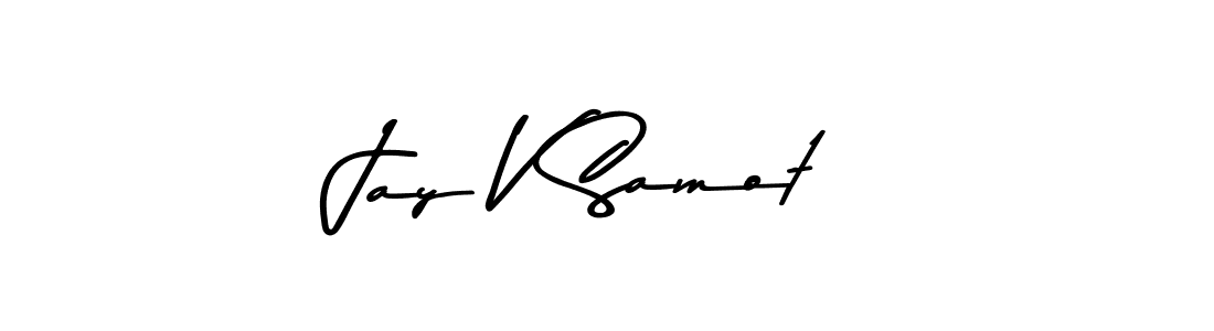 This is the best signature style for the Jay V Samot name. Also you like these signature font (Asem Kandis PERSONAL USE). Mix name signature. Jay V Samot signature style 9 images and pictures png