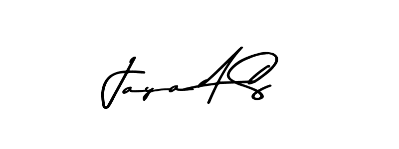 Make a beautiful signature design for name Jaya A S. With this signature (Asem Kandis PERSONAL USE) style, you can create a handwritten signature for free. Jaya A S signature style 9 images and pictures png