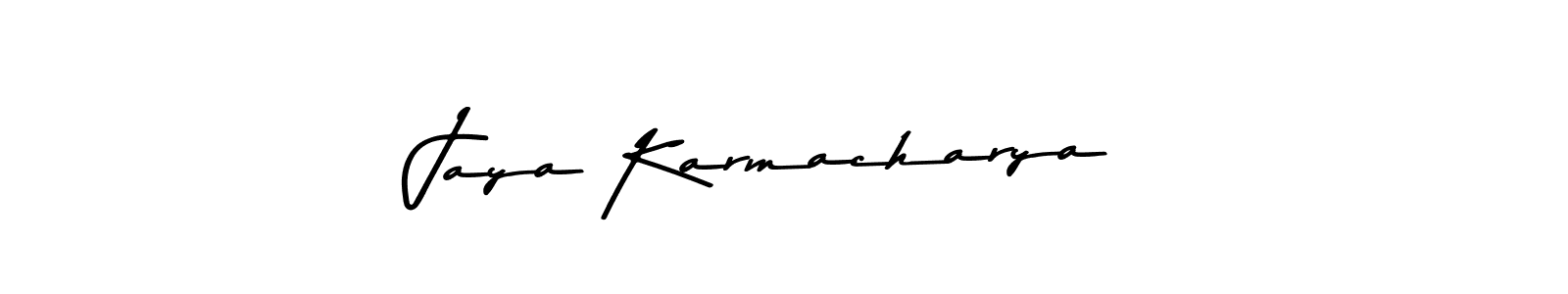 The best way (Asem Kandis PERSONAL USE) to make a short signature is to pick only two or three words in your name. The name Jaya Karmacharya include a total of six letters. For converting this name. Jaya Karmacharya signature style 9 images and pictures png