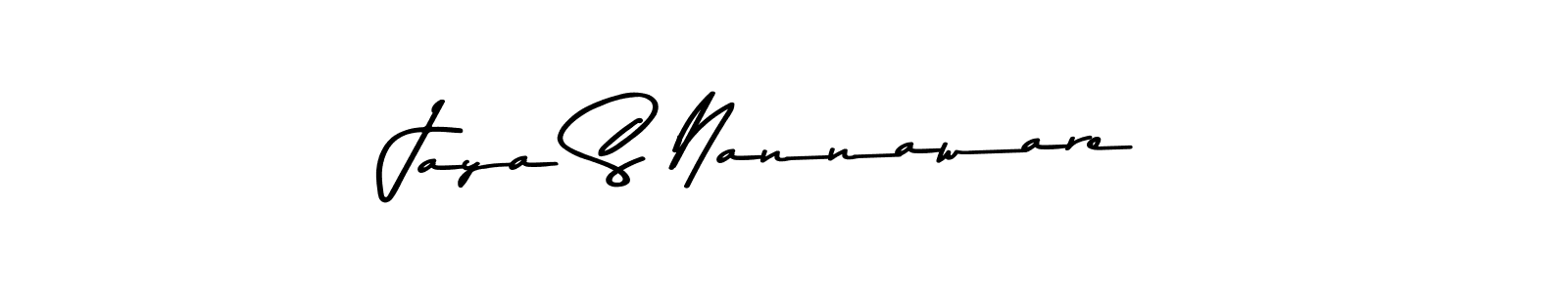 Make a beautiful signature design for name Jaya S Nannaware. Use this online signature maker to create a handwritten signature for free. Jaya S Nannaware signature style 9 images and pictures png