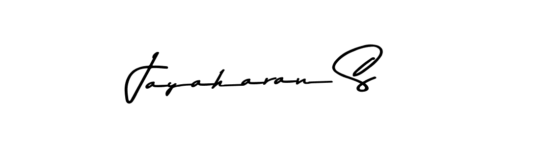 Create a beautiful signature design for name Jayaharan S. With this signature (Asem Kandis PERSONAL USE) fonts, you can make a handwritten signature for free. Jayaharan S signature style 9 images and pictures png