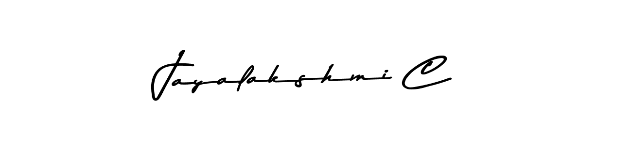 Use a signature maker to create a handwritten signature online. With this signature software, you can design (Asem Kandis PERSONAL USE) your own signature for name Jayalakshmi C. Jayalakshmi C signature style 9 images and pictures png