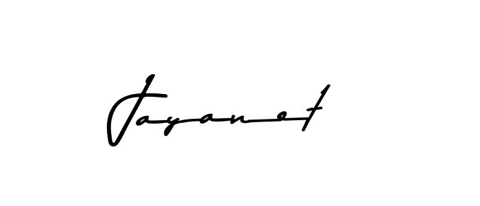How to make Jayanet name signature. Use Asem Kandis PERSONAL USE style for creating short signs online. This is the latest handwritten sign. Jayanet signature style 9 images and pictures png