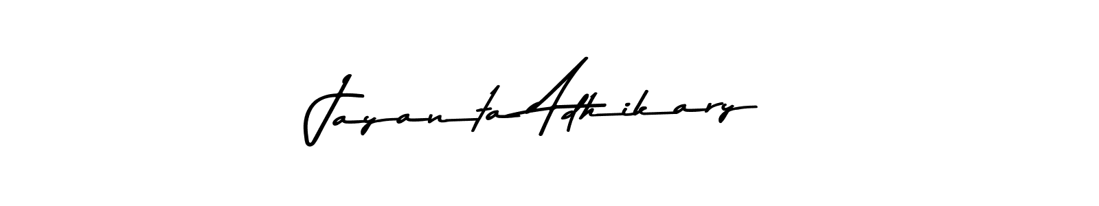 Also we have Jayanta Adhikary name is the best signature style. Create professional handwritten signature collection using Asem Kandis PERSONAL USE autograph style. Jayanta Adhikary signature style 9 images and pictures png