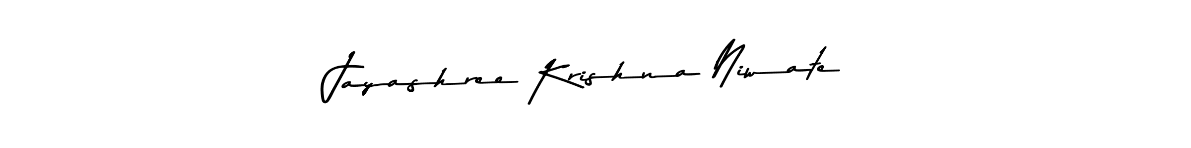 Design your own signature with our free online signature maker. With this signature software, you can create a handwritten (Asem Kandis PERSONAL USE) signature for name Jayashree Krishna Niwate. Jayashree Krishna Niwate signature style 9 images and pictures png