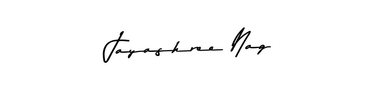 Make a beautiful signature design for name Jayashree Nag. With this signature (Asem Kandis PERSONAL USE) style, you can create a handwritten signature for free. Jayashree Nag signature style 9 images and pictures png
