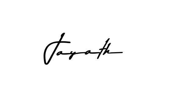 Use a signature maker to create a handwritten signature online. With this signature software, you can design (Asem Kandis PERSONAL USE) your own signature for name Jayath. Jayath signature style 9 images and pictures png